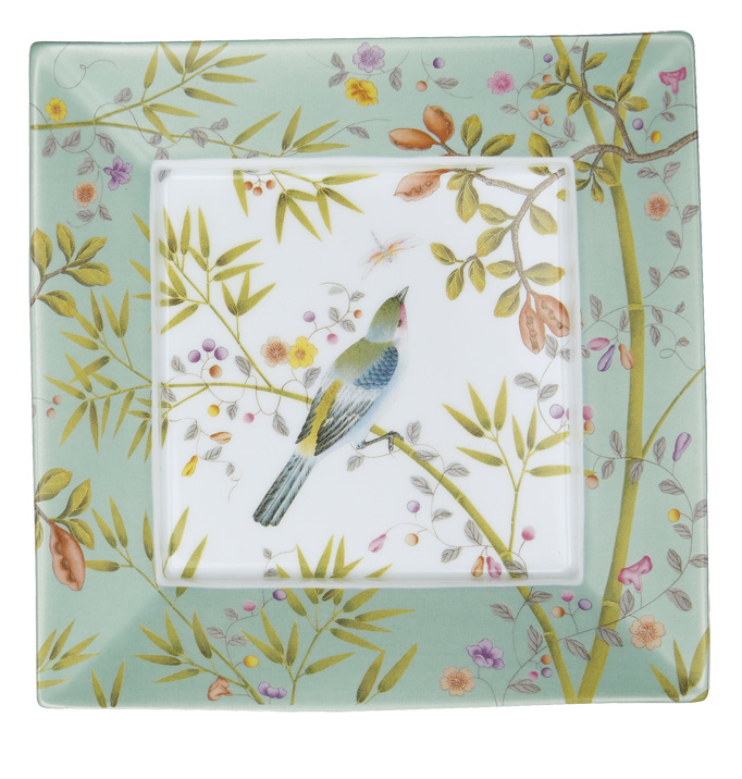 Trinket tray n°4 turquoise background - Raynaud